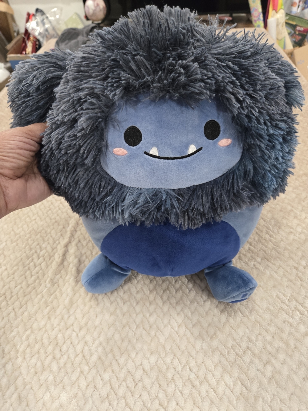 Original Squishmallows Dani Blue Furry Monster Plush Cute Stuffed Animal